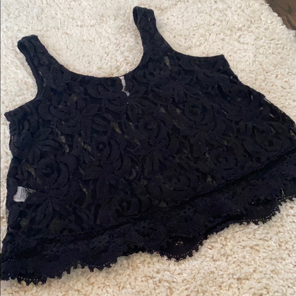Xhilaration Black Lace Top - Picture 12 of 16